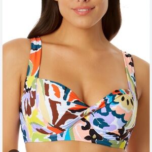 Anne Cole Multicolor Bikini Top